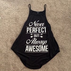 Black, size small, spaghetti strap